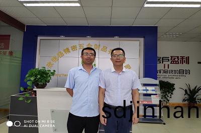 欣铭扬精密五金感谢客户莅临我司指导工作